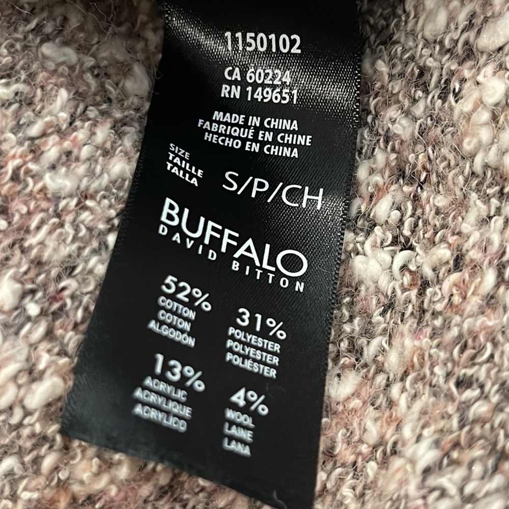 Nwt Buffalo David Bitton sweater S - Picture 5 of 7